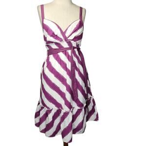 Purple and White Sundress Size Med